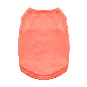 100% Cotton Dog Tanks - Coral (Option: X-Large)
