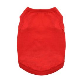 100% Cotton Dog Tanks - Flame Scarlet Red (Option: 3X-Large)