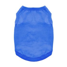 100% Cotton Dog Tanks - Nautical Blue (Option: X-Large)