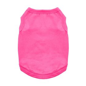 100% Cotton Dog Tanks - Rasberry Sorbet (Option: X-Large)