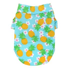 Hawaiian Camp Shirt - Pineapple Luau (Option: Large)
