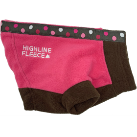 Highline Fleece Coat-Pink and Brown With Polka Dots *LC=Large Chest (Option: Size 28)