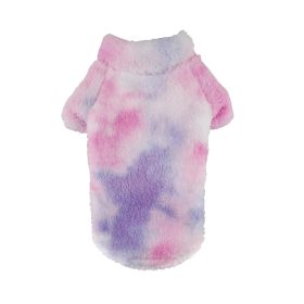 Soft Plush Pullover - Tie-Dye Pink & Purple (Option: 4X-Large)
