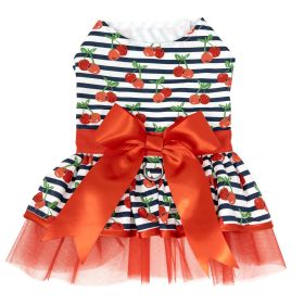 Cherry Stripe Harness Dress (Option: Large)