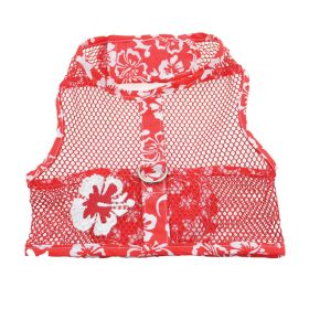Cool Mesh Harness Hawaiian Hibiscus - Red (Option: Large)
