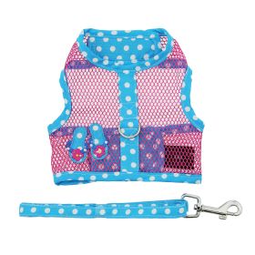 Cool Mesh Dog Harness Under the Sea Collection - Pink and Blue Flip Flop (Option: Large)