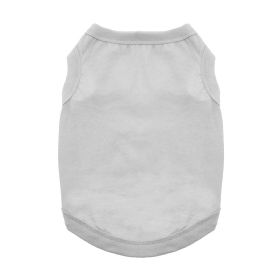 100% Cotton Dog Tanks - Glacier Gray (Option: Large)