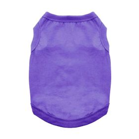 100% Cotton Dog Tanks - Ultra Violet (Option: Large)