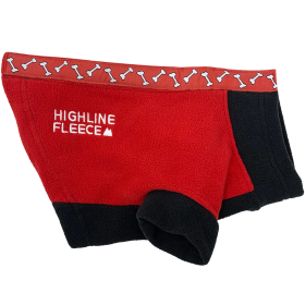Highline Fleece Coat-Red and Black With Rolling Bones*LC=Large Chest (Option: Size 12LC)
