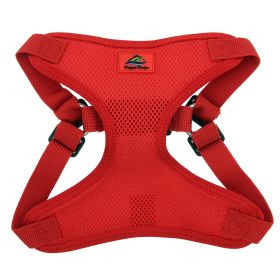 Wrap and Snap Choke Free Dog Harness - Flame Red (Option: Medium)