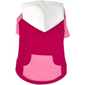 Color-Block Flex Fit Hoodie - Pink on Pink (Option: Medium)