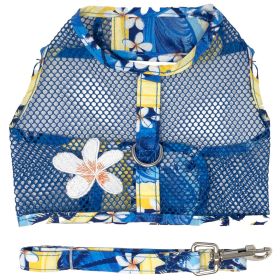 Cool Mesh Dog Harness with Leash - Catching Waves (Option: Medium)