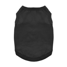 100% Cotton Dog Tanks - Jet Black (Option: Medium)