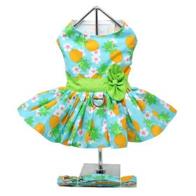 Pineapple Luau Dog Harness Dress (Option: Medium)