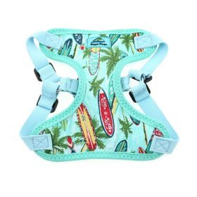 Wrap and Snap Choke Free Dog Harness - Surfboards and Palms (Option: Medium)